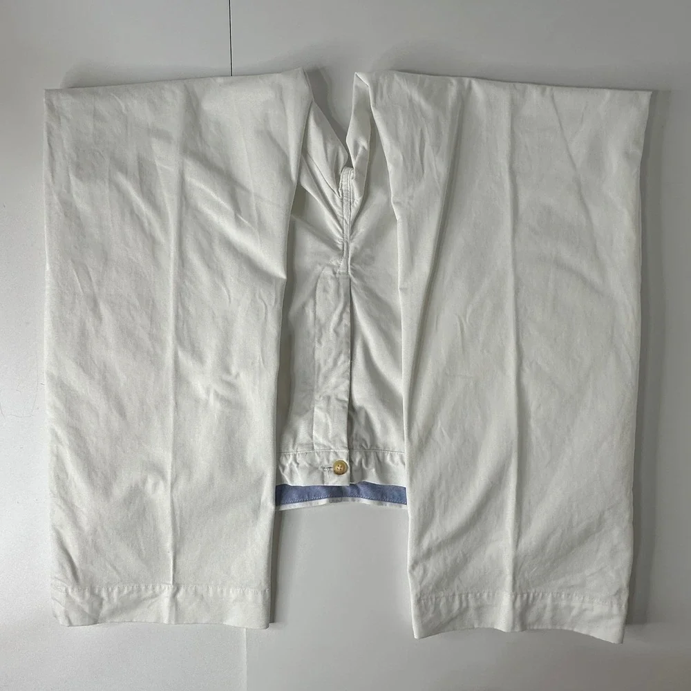 Polo Ralph Lauren Stretch Classic Fit Chino Pants White Coastal Preppy Sz 46x32